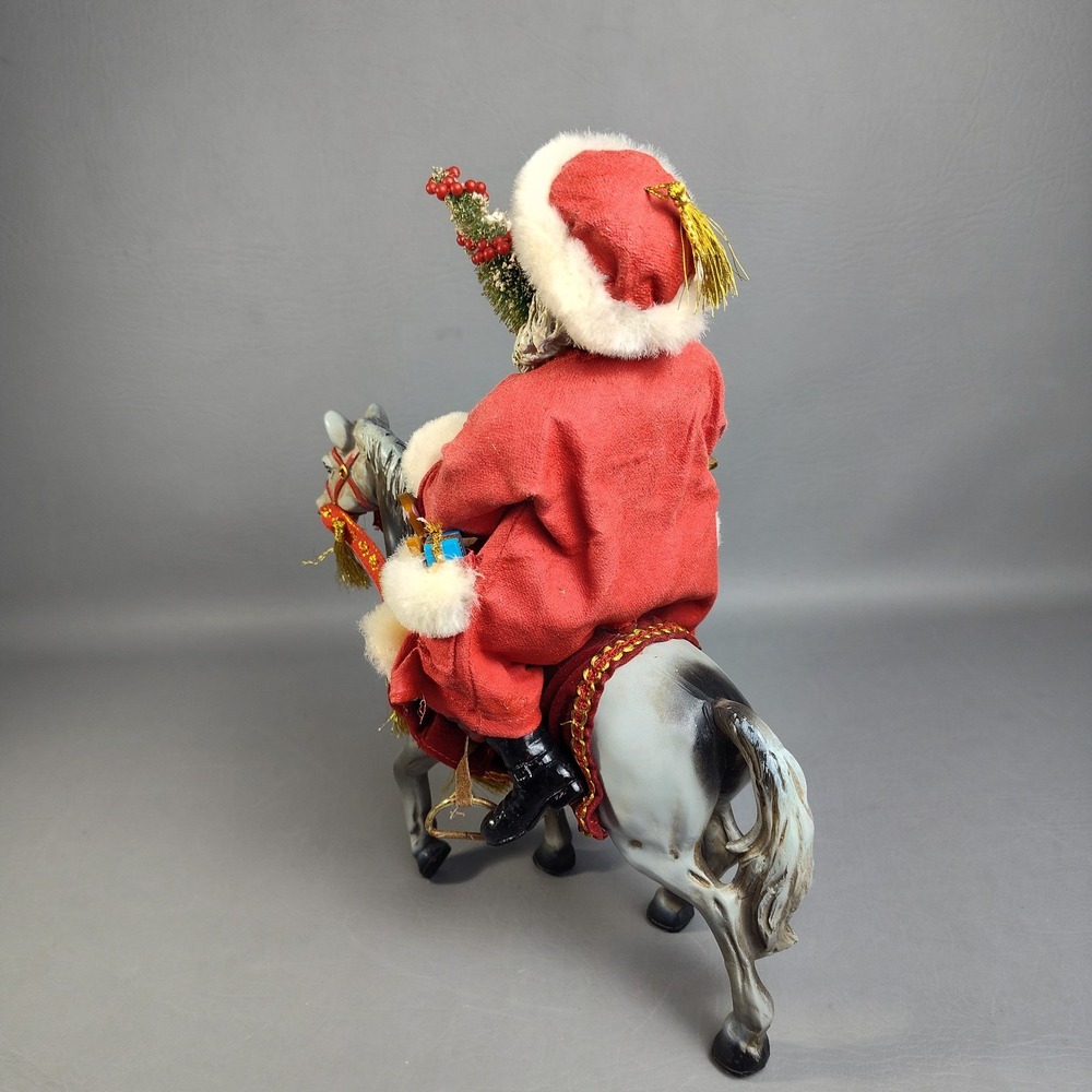 Vintage Possible Dreams Clothtique The Magic of Christmas Santa On Horse 1991 - Picture 9 of 16